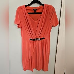 MSK petite large coral dress